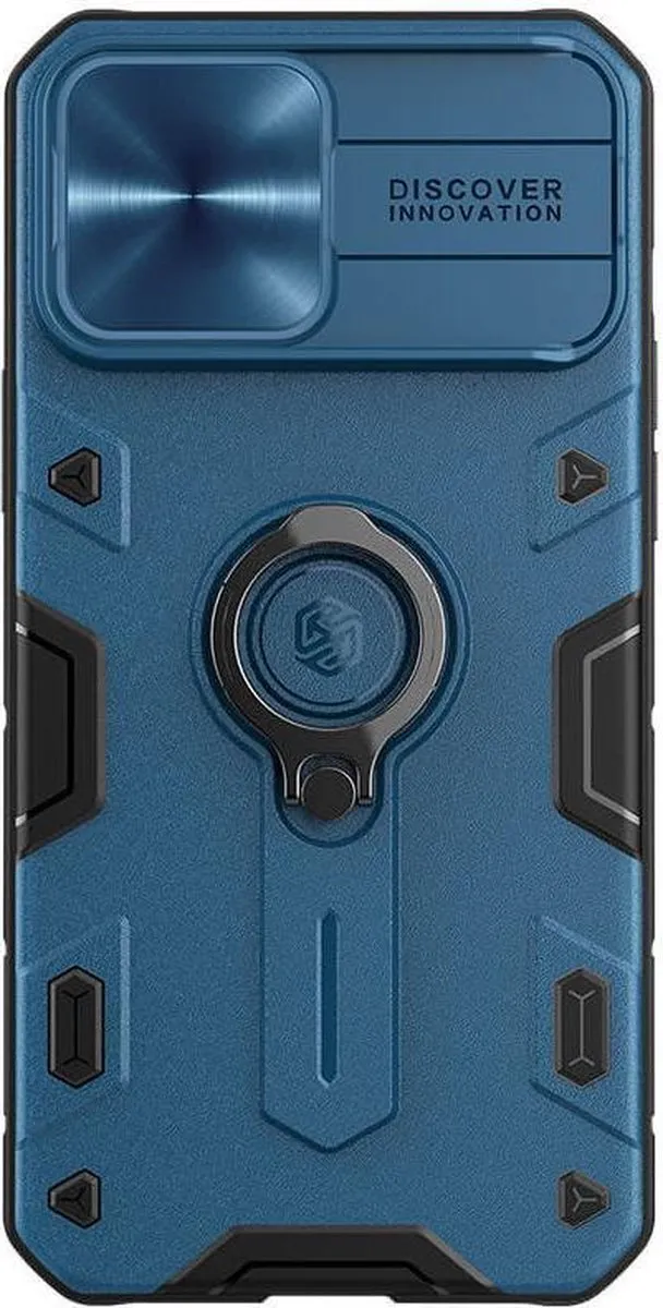Nillkin CamShield Armor Hoesje iPhone 13 Pro Max - Blauw
