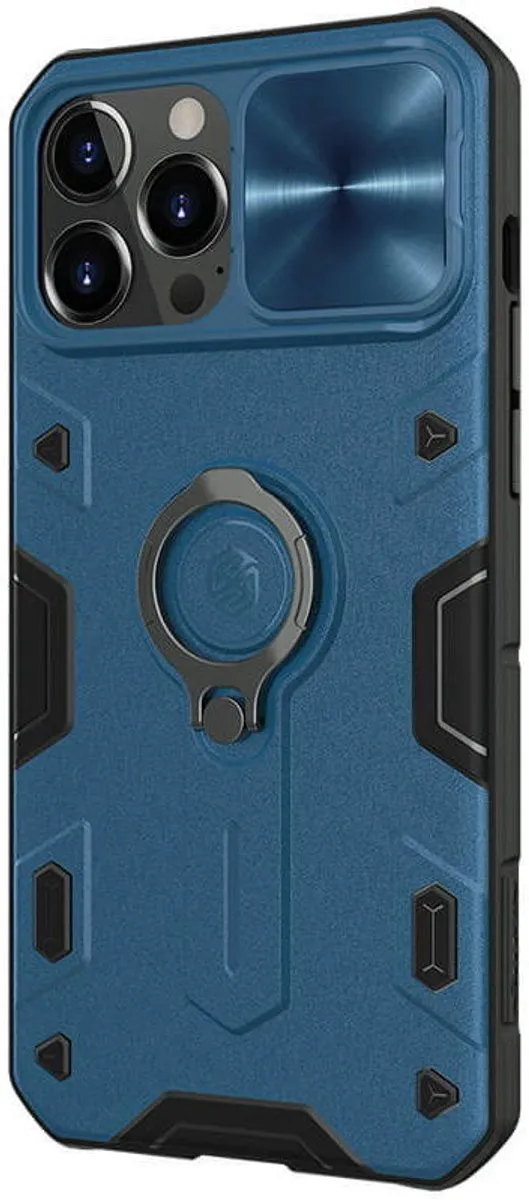 Nillkin CamShield Armor Hoesje iPhone 13 Pro Max - Blauw