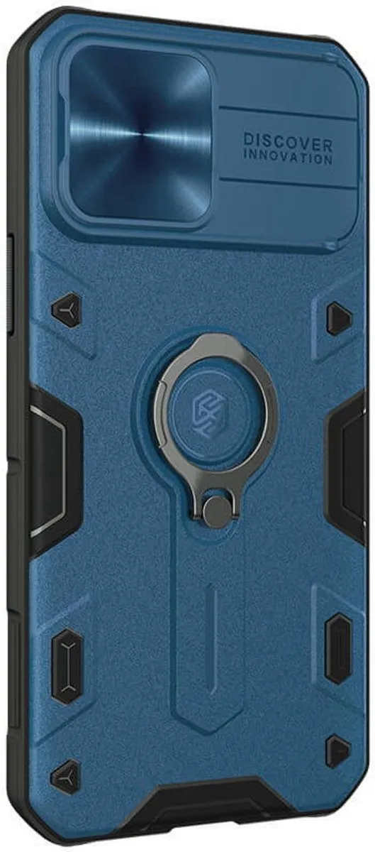 Nillkin CamShield Armor Hoesje iPhone 13 Pro Max - Blauw