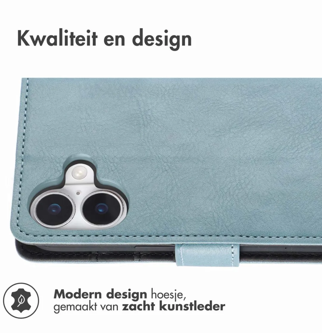 Imoshion Hoesje Apple iPhone 16 - 3 Pasjes Lichtblauw