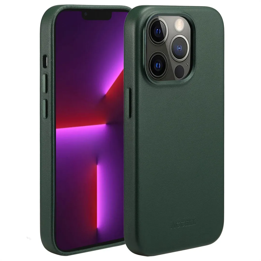 Accezz iPhone 13 Pro Hoesje - MagSafe - Cedar Green - 2 Pasjes