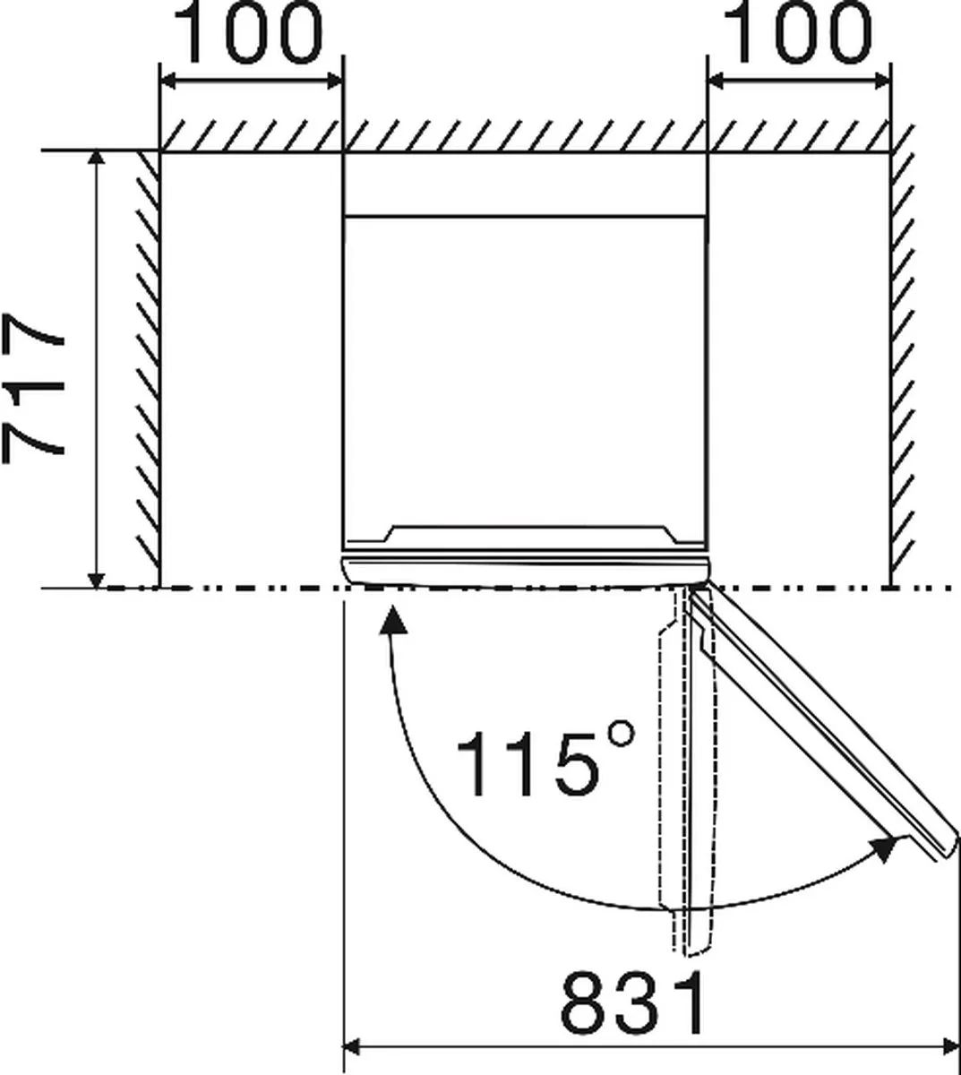 Hisense RB440N4AFA Koelkast 336L - No Frost - Zwart