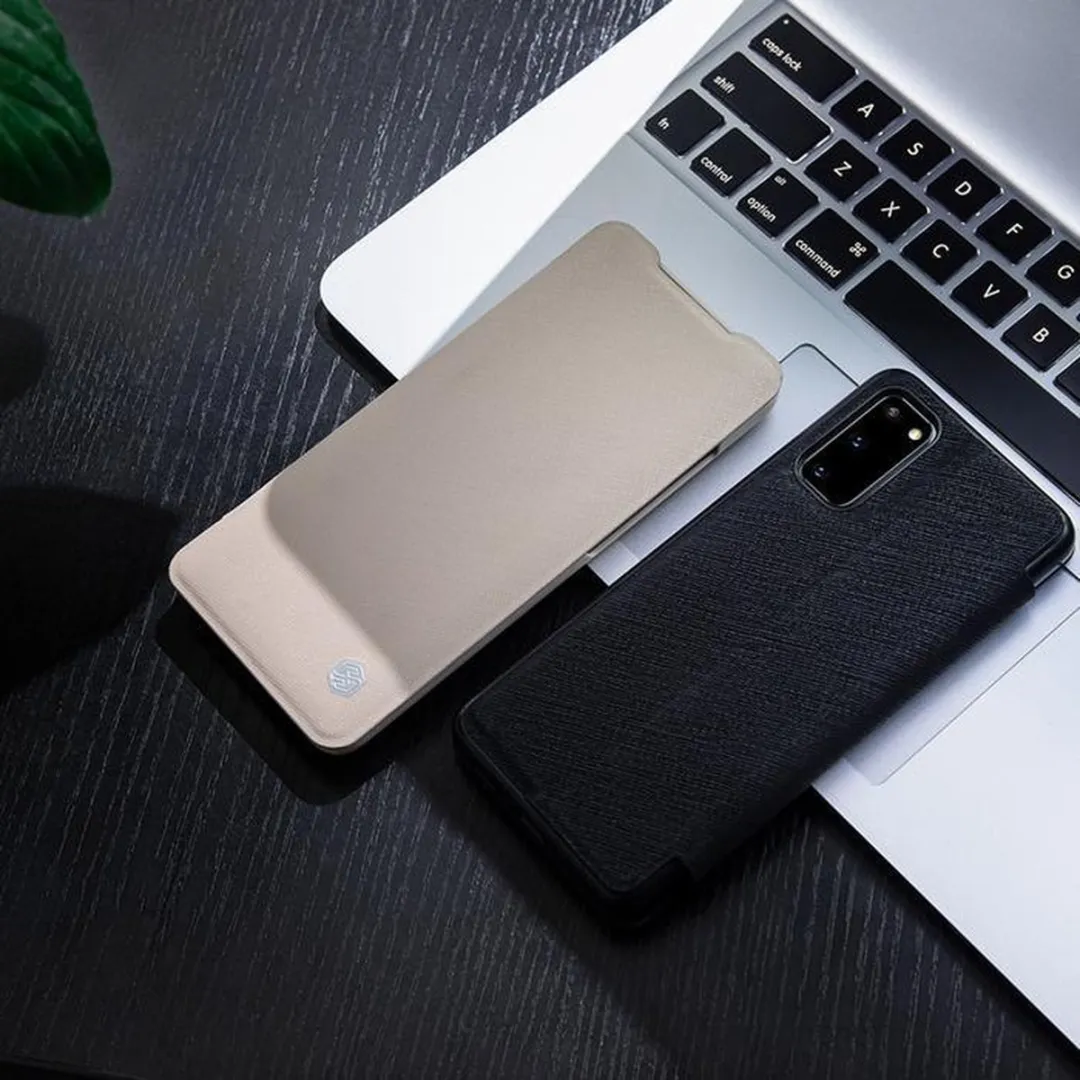 Nillkin Ming PU Leather Book Case Samsung Galaxy S20 - Bruin - afbeelding 4 van 4
