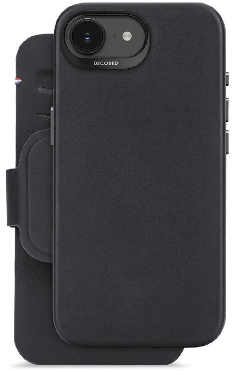Decoded Siliconen Hoesje iPhone 16e D25IPOSEDW6TSBK - Wallet 3 Pasjes - Zwart - afbeelding 6 van 6