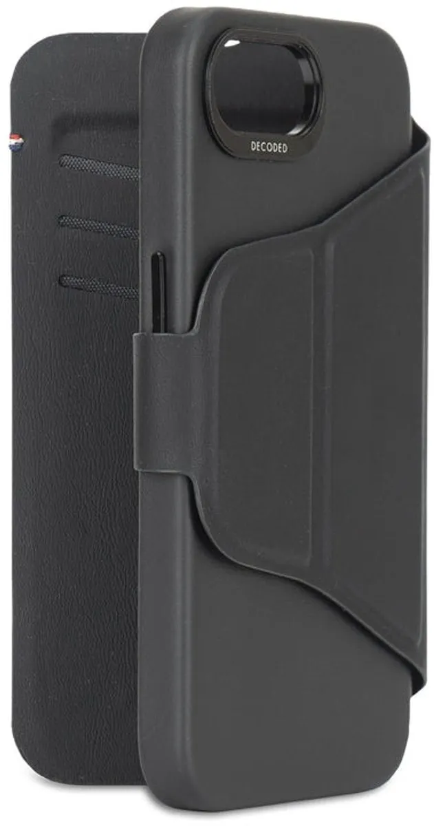 Decoded Siliconen Hoesje iPhone 16e D25IPOSEDW6TSBK - Wallet 3 Pasjes - Zwart