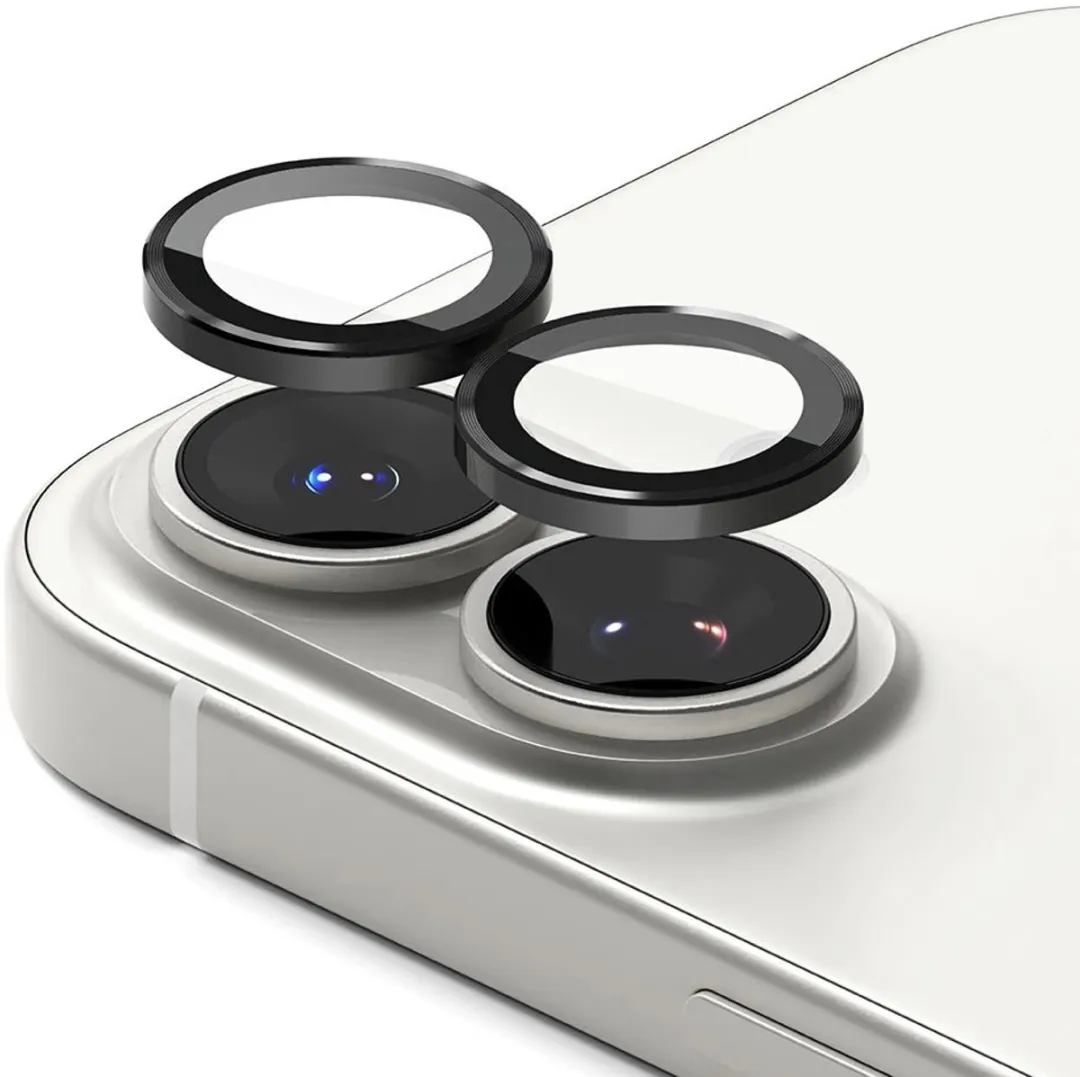 Ringke Frame Glass iPhone 17 Camera Beschermer - 2 Stuks - Zwart - afbeelding 6 van 6