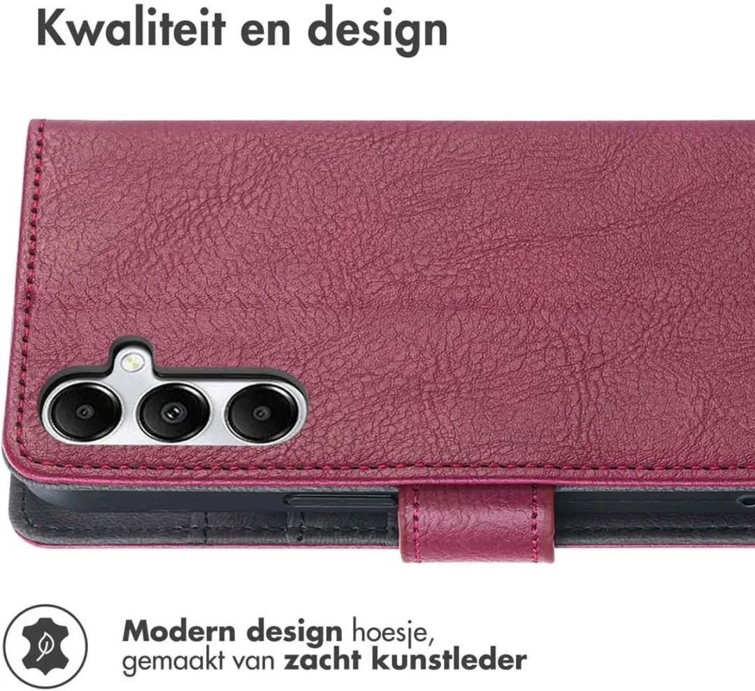 imoshion Hoesje Samsung Galaxy S24/S25 - 3 Pasjes - Bordeaux