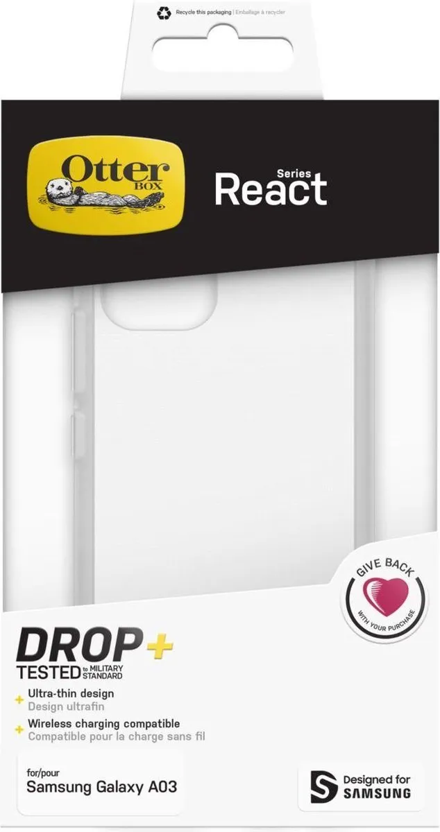 OtterBox React Back Case 77-87031 - Transparant - afbeelding 4 van 4