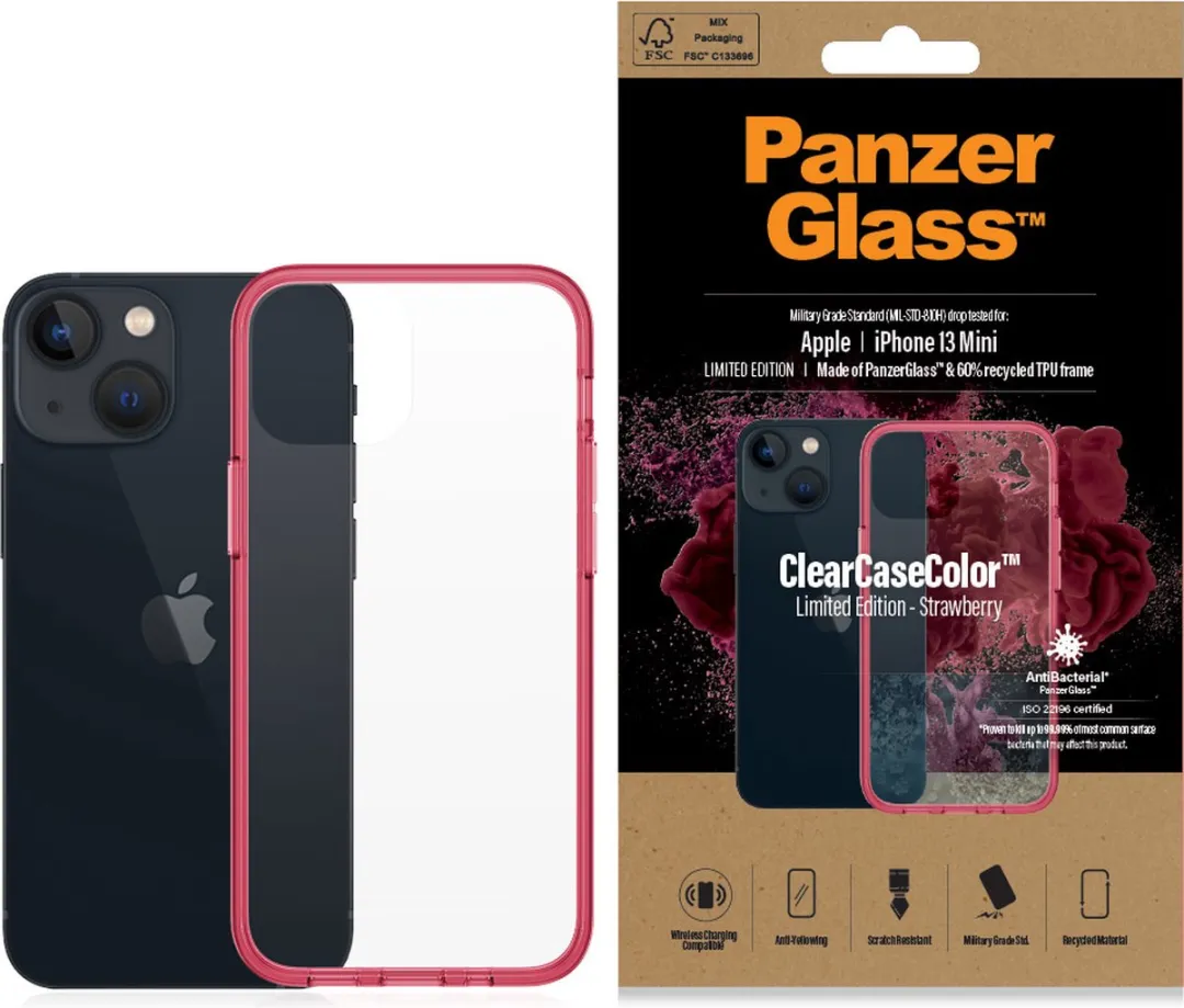 PanzerGlass ClearCaseColor iPhone 13 Mini - Rood - PZ-0330 - afbeelding 6 van 6