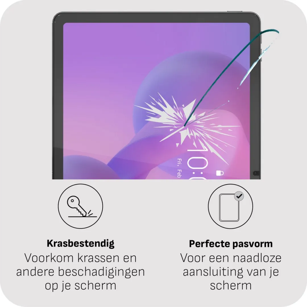 Just in Case Cazy LITPLTGSP Screenprotector - Lenovo Idea Tab Plus - Transparant