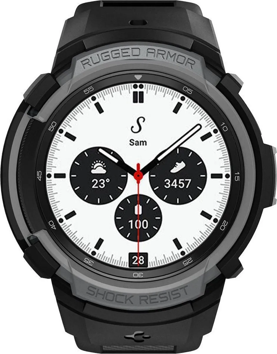 Spigen Rugged Armor Pro Hoesje - Samsung Galaxy Watch 4 Classic 42mm - Grijs