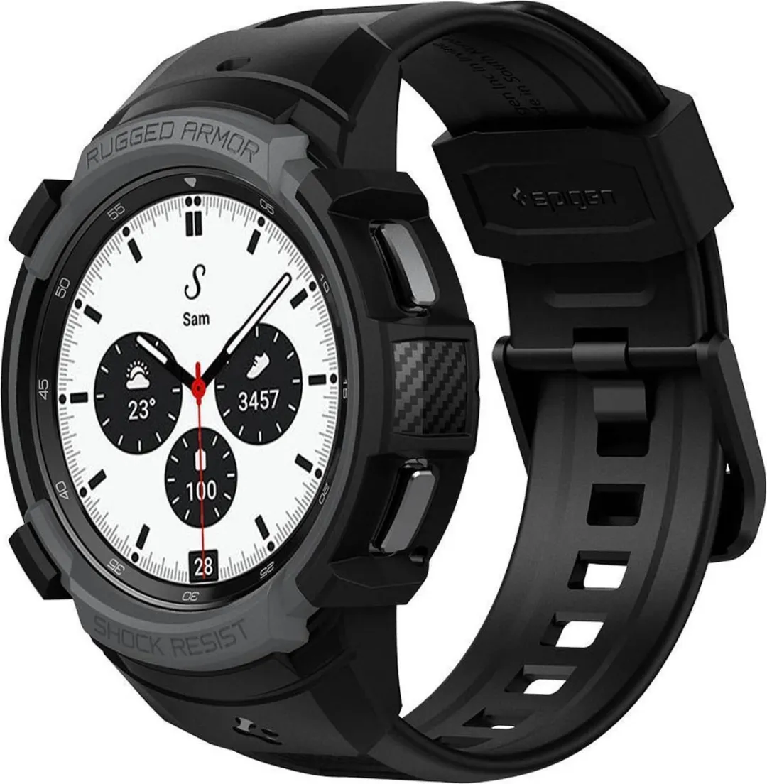 Spigen Rugged Armor Pro Hoesje - Samsung Galaxy Watch 4 Classic 42mm - Grijs