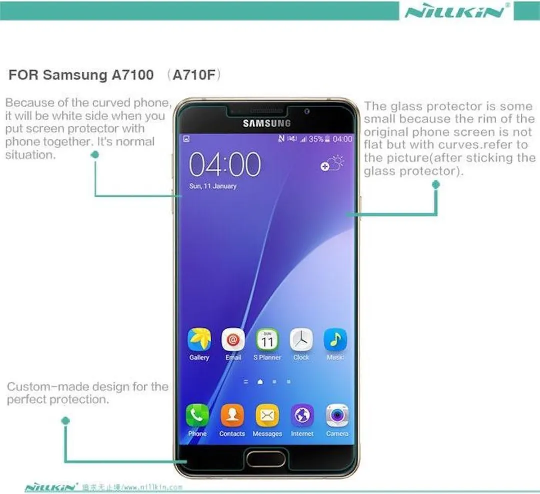 Nillkin Tempered Glass 9H Displayfolie Samsung Galaxy A7 (2016) - afbeelding 2 van 4