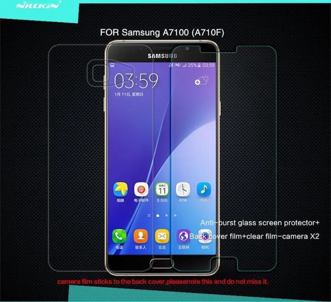 Nillkin Tempered Glass 9H Displayfolie Samsung Galaxy A7 (2016) - afbeelding 3 van 4