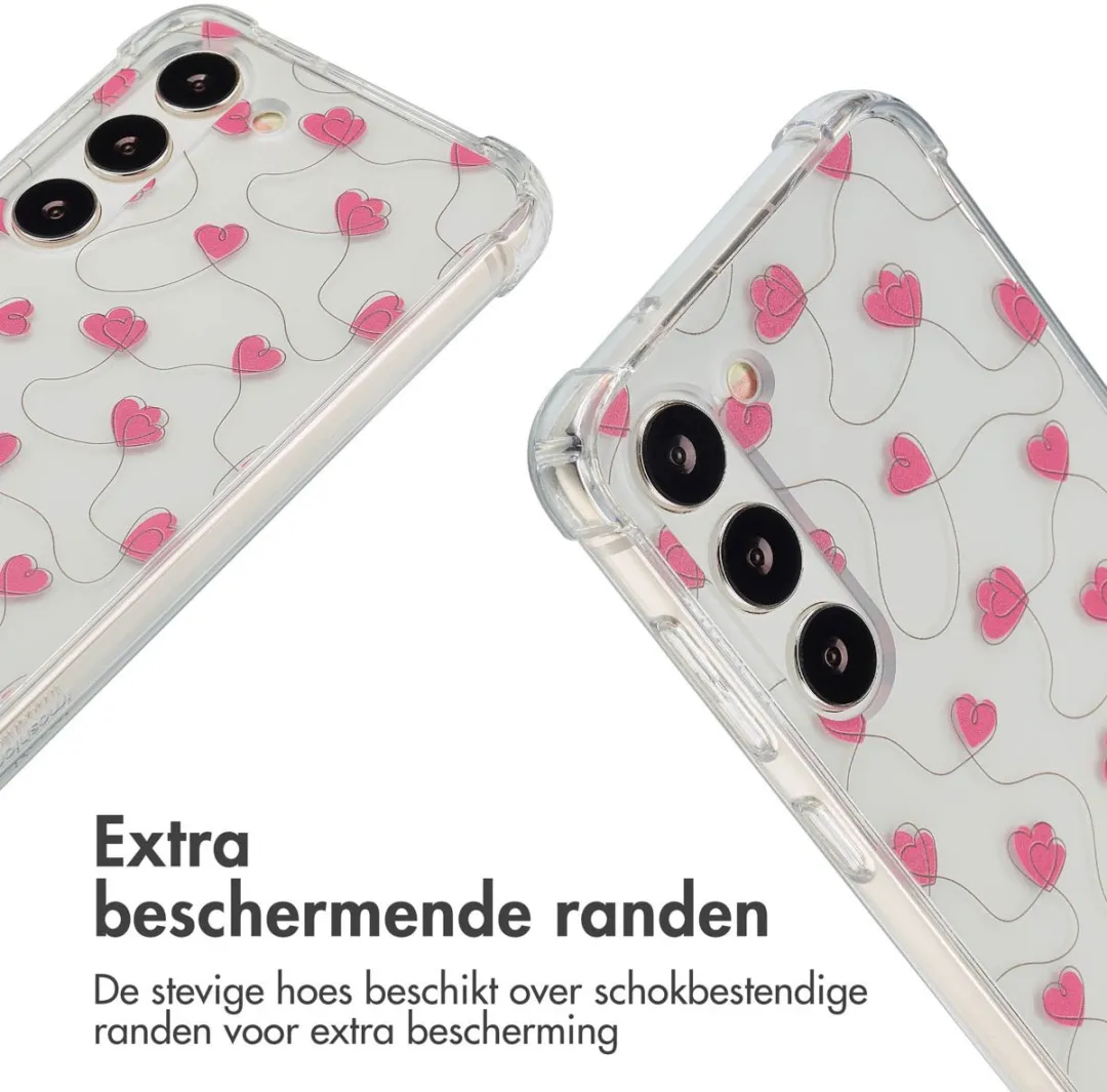 Imoshion Hoesje Samsung Galaxy S23 Dusty Rose Connected Hearts