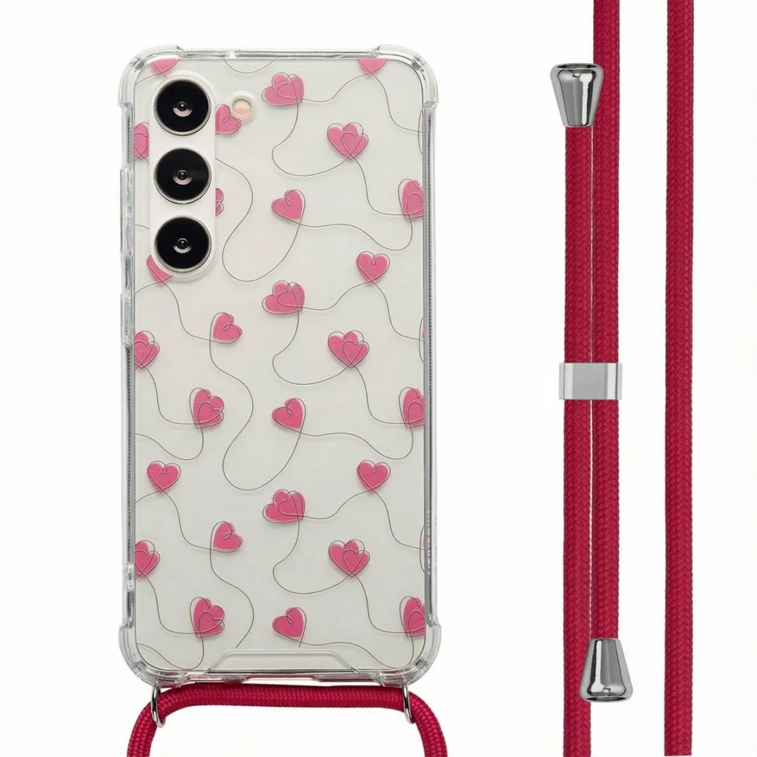 Imoshion Hoesje Samsung Galaxy S23 Dusty Rose Connected Hearts