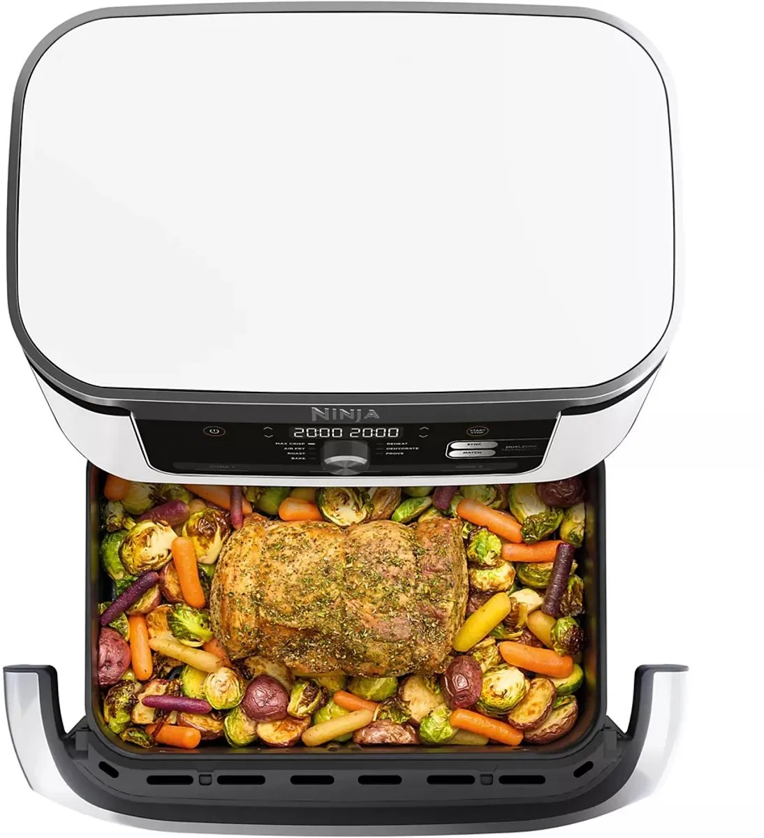 Ninja Foodi AF500EUWH Mega Dubbele Airfryer XXL - 10.4L - Wit - afbeelding 6 van 6