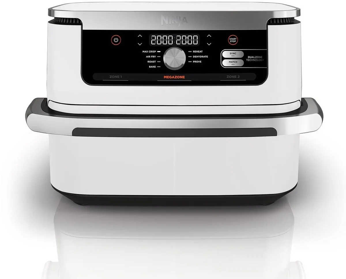 Ninja Foodi AF500EUWH Mega Dubbele Airfryer XXL - 10.4L - Wit
