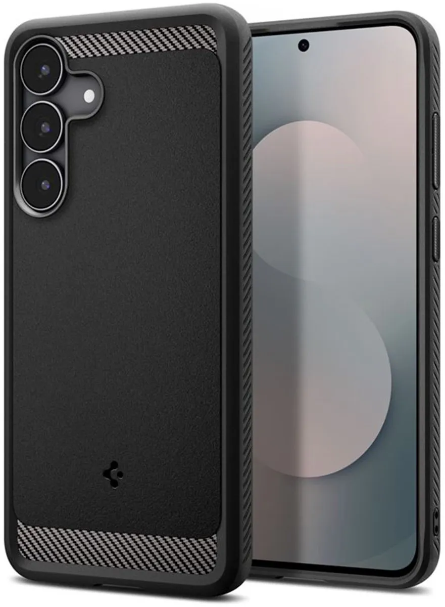 Spigen Rugged Armor ACS10025 Hoesje - Samsung Galaxy S25 FE - Zwart
