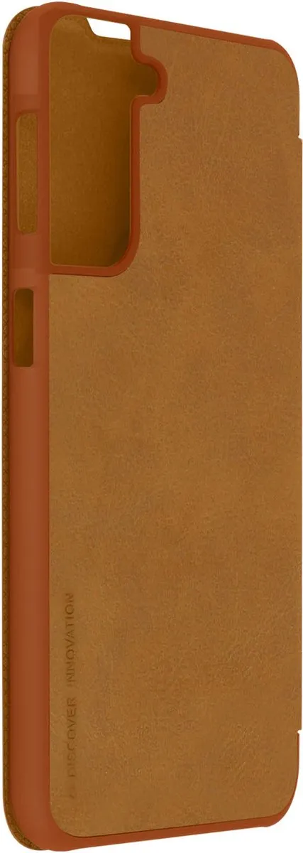 Nillkin Qin Leather Flip Cover - Samsung Galaxy S21 Plus - Bruin
