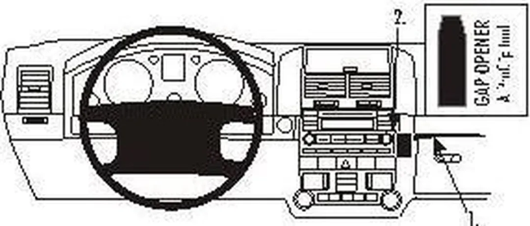 Brodit ProClip Houder 853178 - Volkswagen Touareg 2003-2009 - Zwart - afbeelding 6 van 6