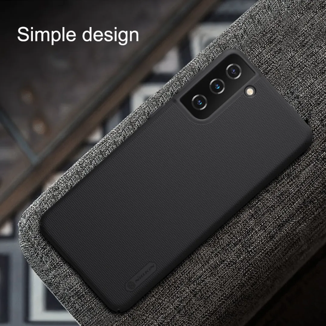 Nillkin Frosted Shield Hoesje Samsung Galaxy S21 Plus - Zwart - afbeelding 2 van 6