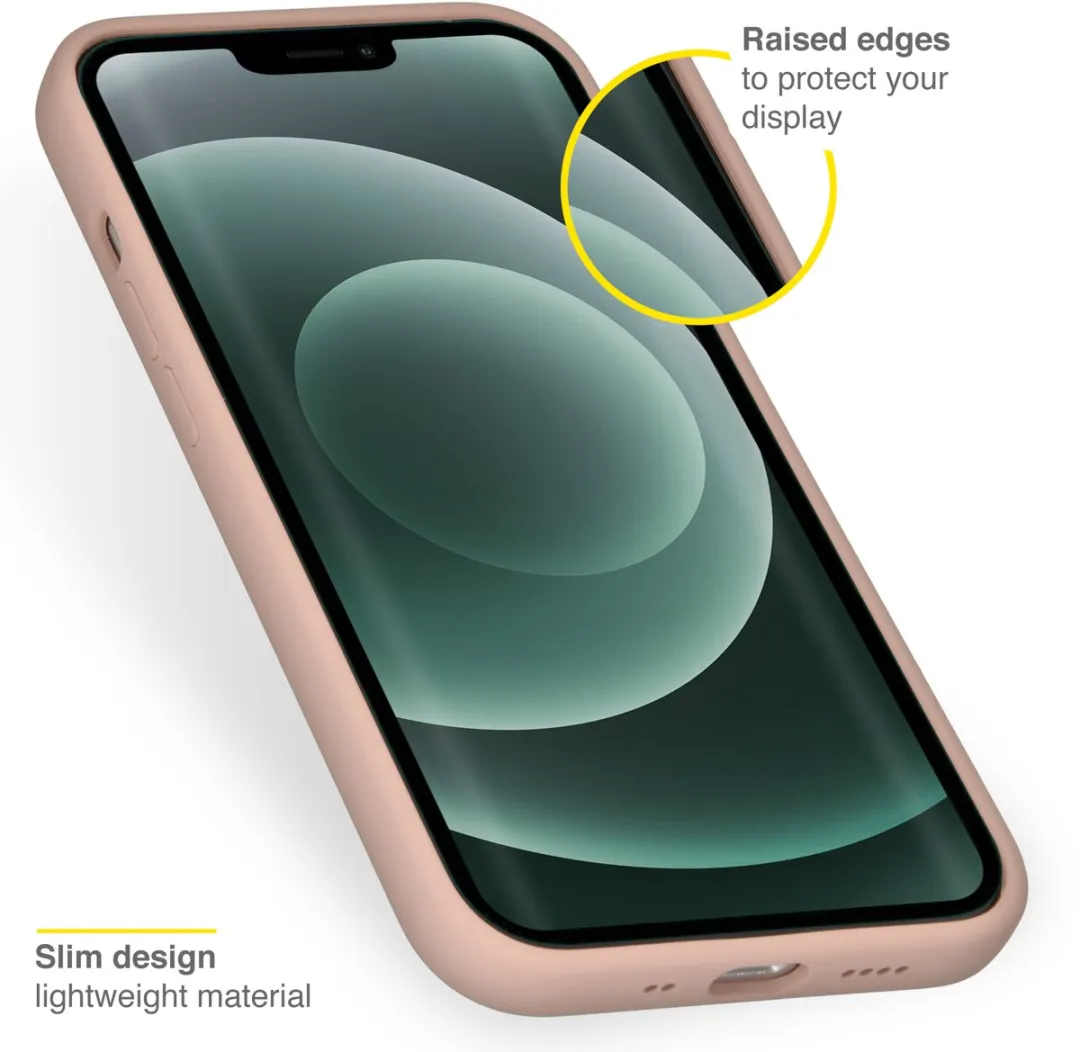 Accezz Hoesje iPhone 13 Mini Roze - Liquid Silicone