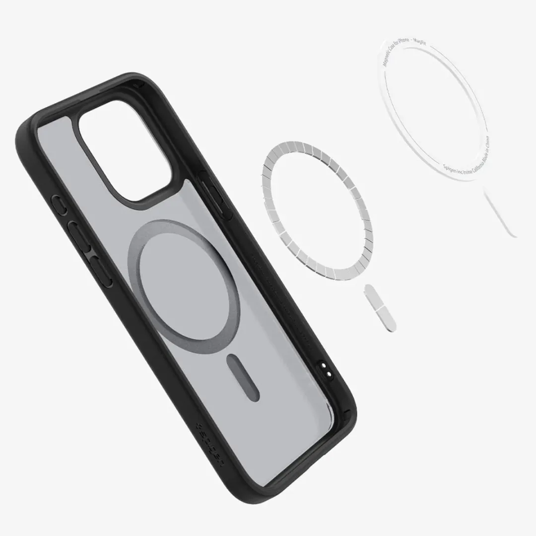 Spigen Ultra Hybrid MagFit ACS06720 iPhone 15 Pro Hoes - Zwart