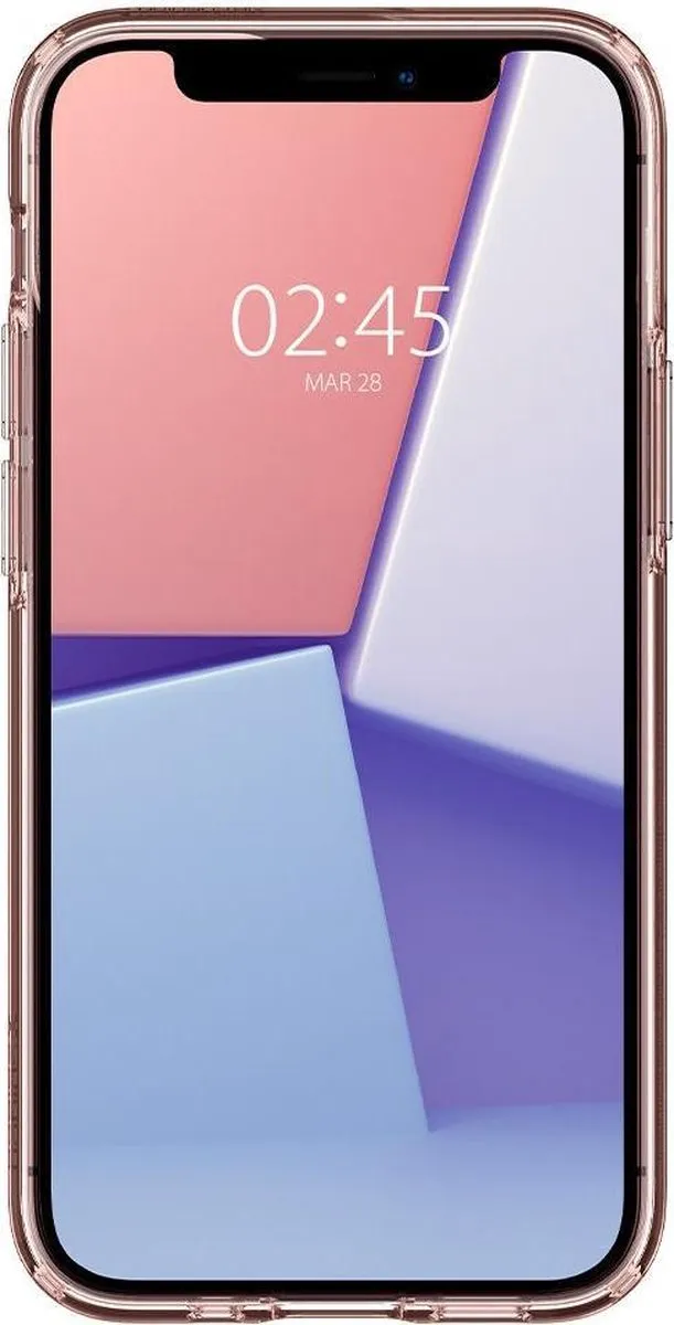 Spigen Crystal Flex iPhone 12 Mini Hoesje - Roze Transparant