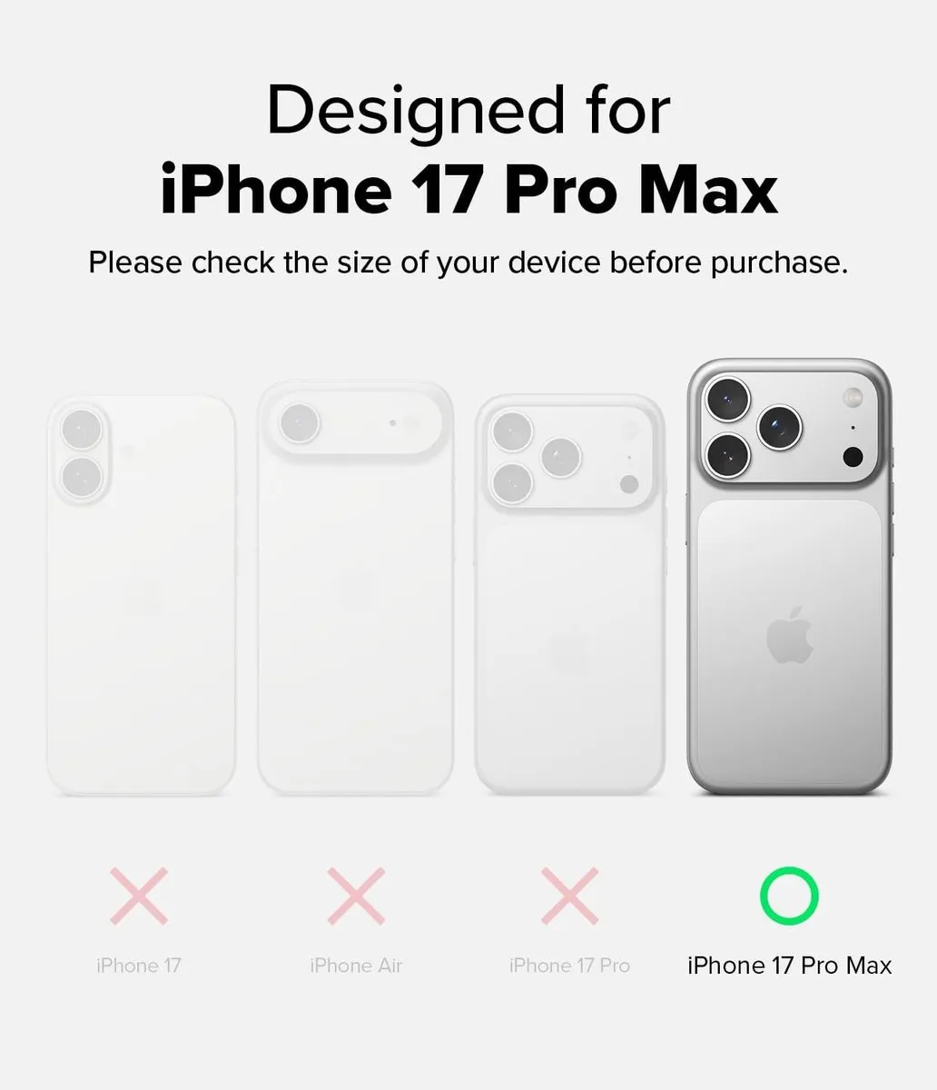 Ringke UX Magnetic Hoesje iPhone 17 Pro Max - Transparant