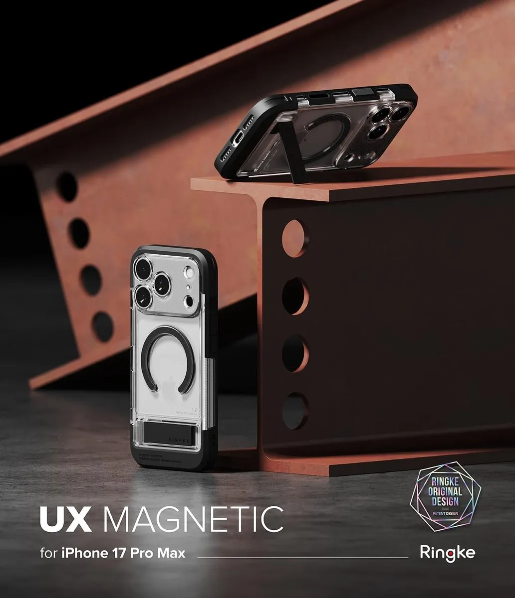 Ringke UX Magnetic Hoesje iPhone 17 Pro Max - Transparant