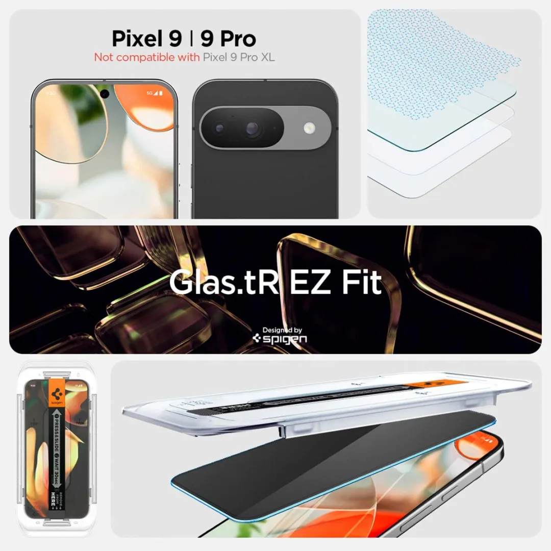 Spigen EZ Fit GLAS.tR AGL09312 Privacy Glas - Google Pixel 9 Pro - 2 Stuks - afbeelding 6 van 6