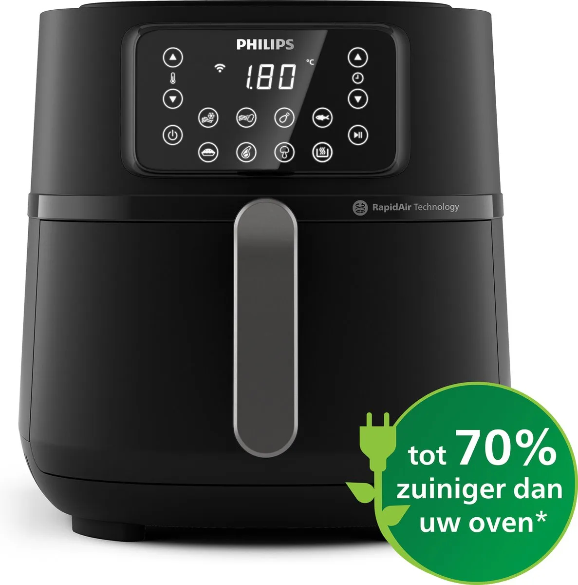 Philips Airfryer Connected HD9285/96 XXL - 7,2L - 2000W - Zwart