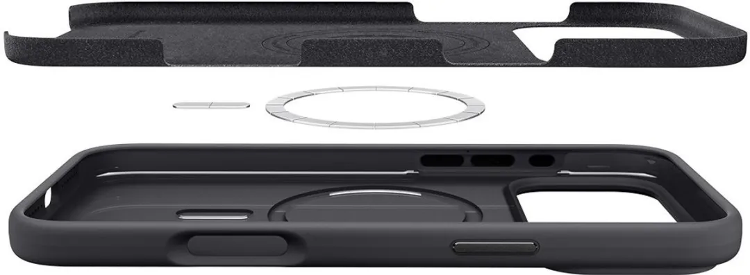 Spigen Silicone Fit MagSafe Hoesje iPhone 17 Pro - Zwart