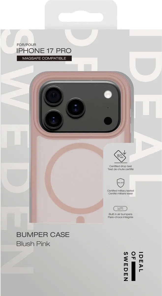 iDeal of Sweden Bumper Case iPhone 17 Pro - Blush Pink - IDBPCMS-I2561P-408