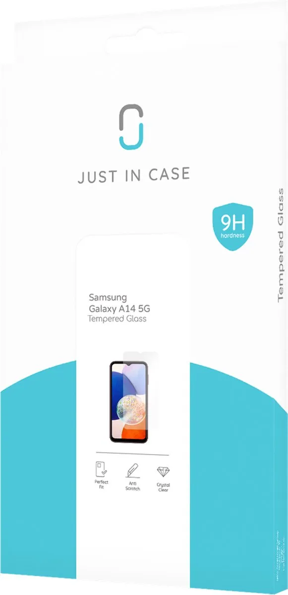 Just in Case Cazy Screenprotector Samsung Galaxy A14 - Gehard Glas