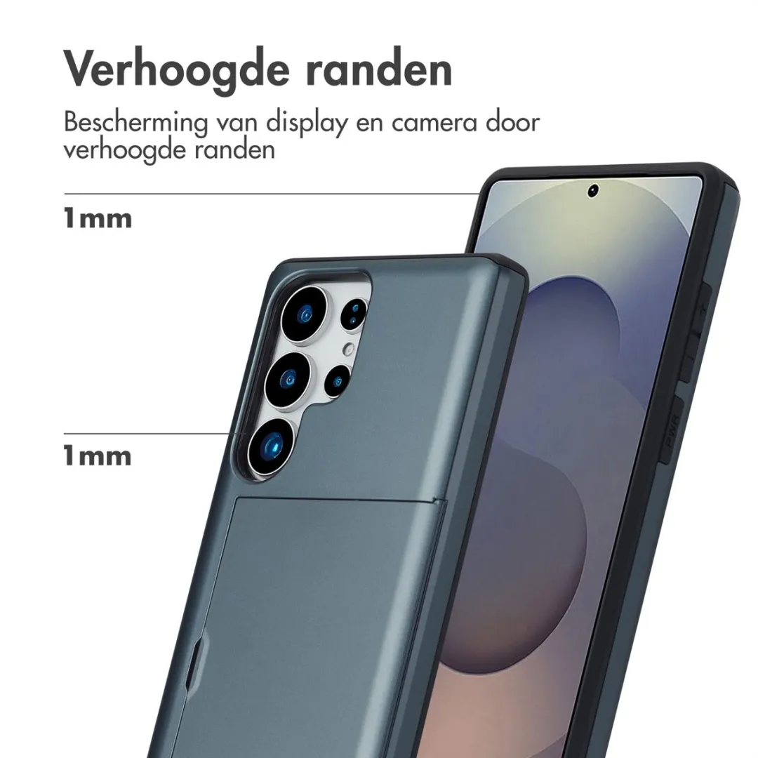 Imoshion Hoesje Samsung Galaxy S25 Ultra - Donkerblauw - 2 Pasjes