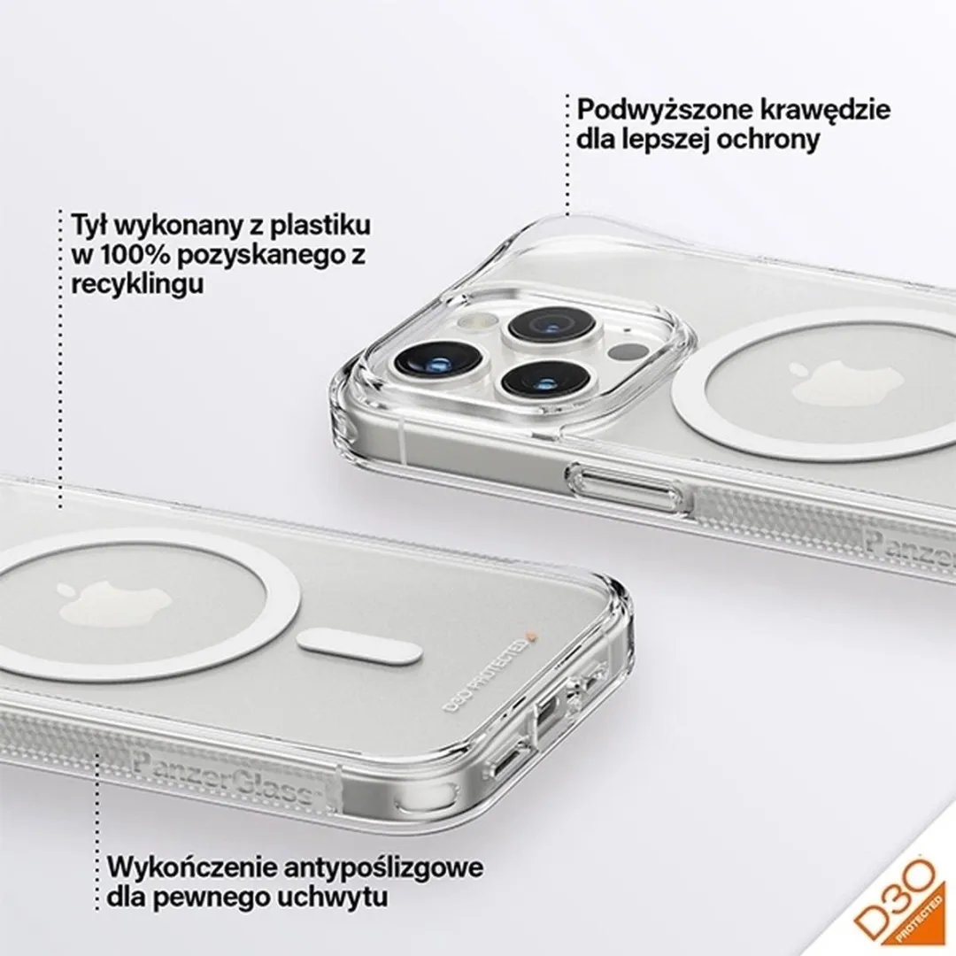 PanzerGlass iPhone 15 Pro HardCase D3O 1181 - Transparant