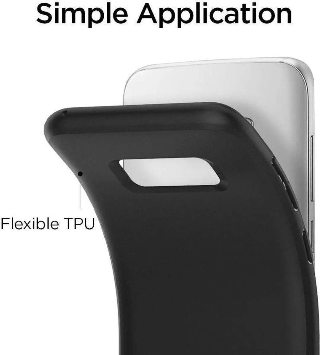 Spigen Liquid Crystal Case Galaxy S8+ - Zwart