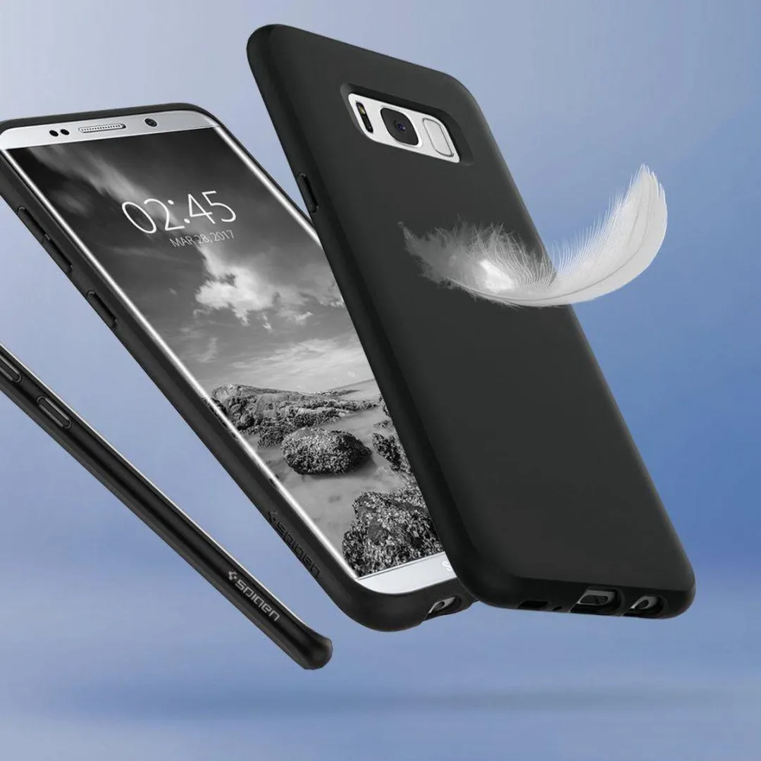 Spigen Liquid Crystal Case Galaxy S8+ - Zwart