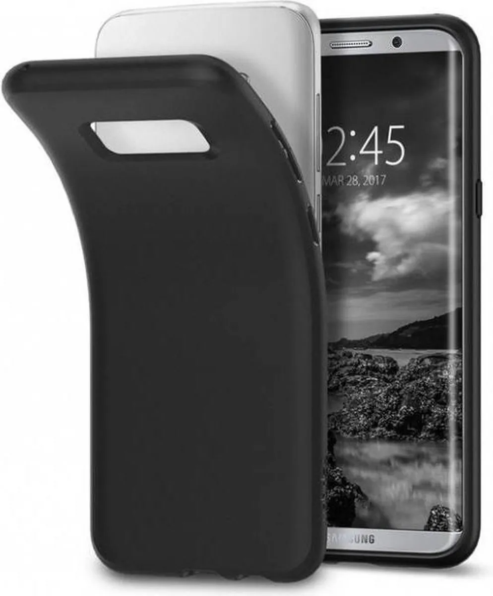 Spigen Liquid Crystal Case Galaxy S8+ - Zwart - afbeelding 6 van 6