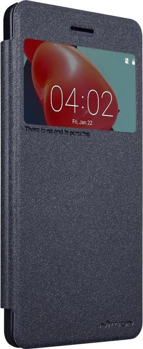 Nillkin Sparkle Series Book Case Nokia 6 (2017) - Donkergrijs - afbeelding 4 van 6