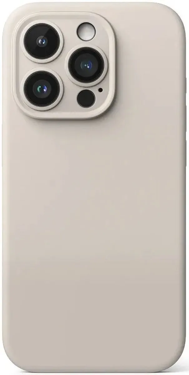 Ringke Silicone Hoesje iPhone 15 Pro - MagSafe - Beige