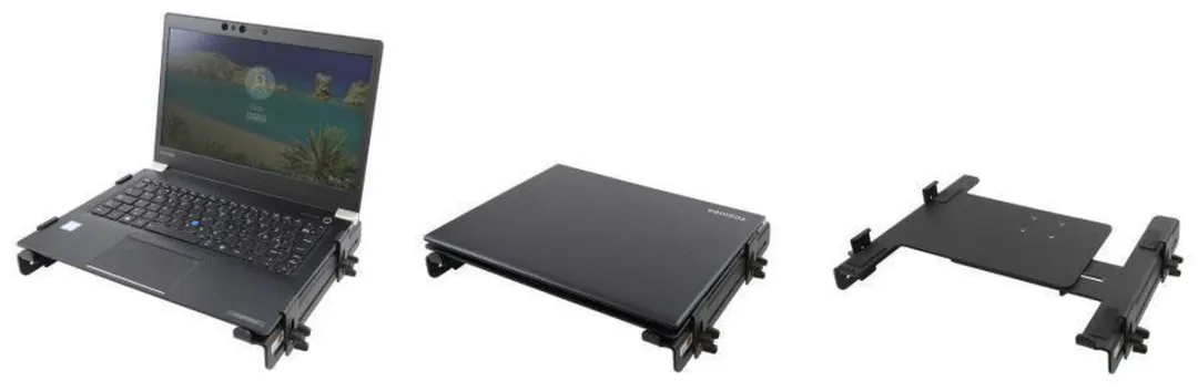 Brodit Stalen Laptophouder 13" - Zwart