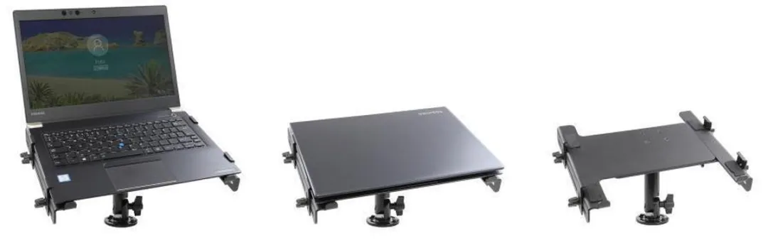 Brodit Stalen Laptophouder 13" - Zwart