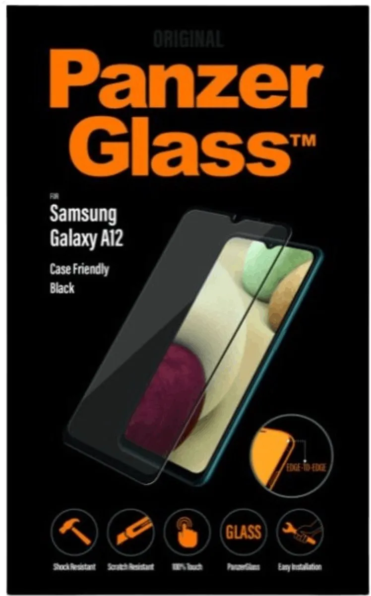PanzerGlass PZ-7251 Screenprotector Samsung Galaxy A12 - Zwart