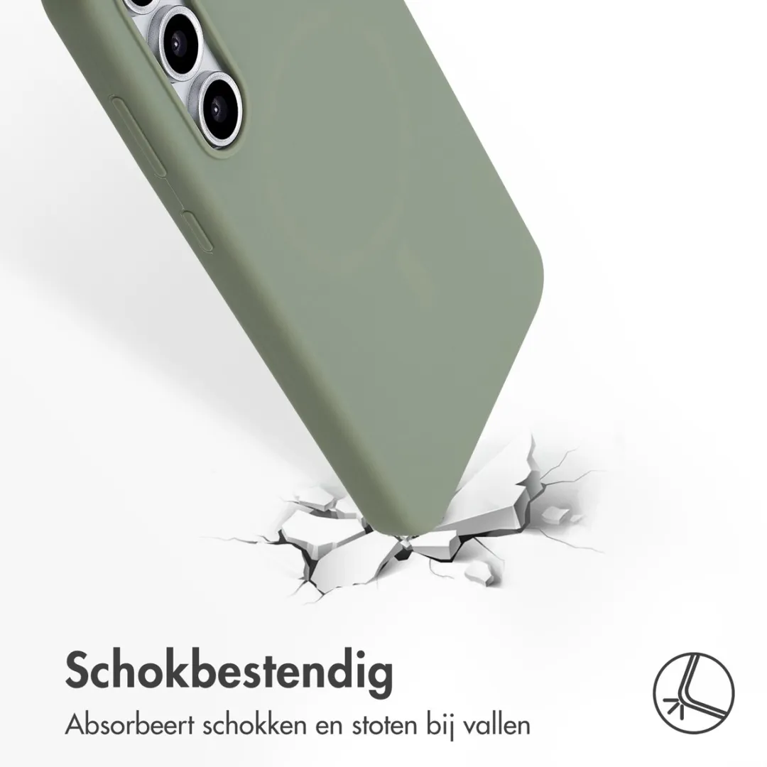 Accezz Hoesje Samsung Galaxy S24 FE - Olijfgroen MagSafe