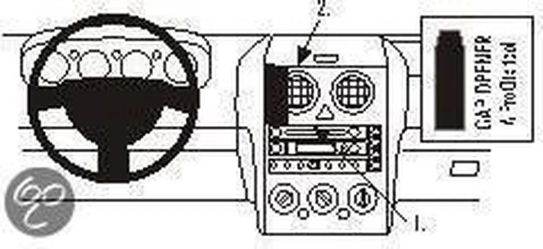 Brodit ProClip Ford Fusion 2003-2005 Houder - Zwart - 853192