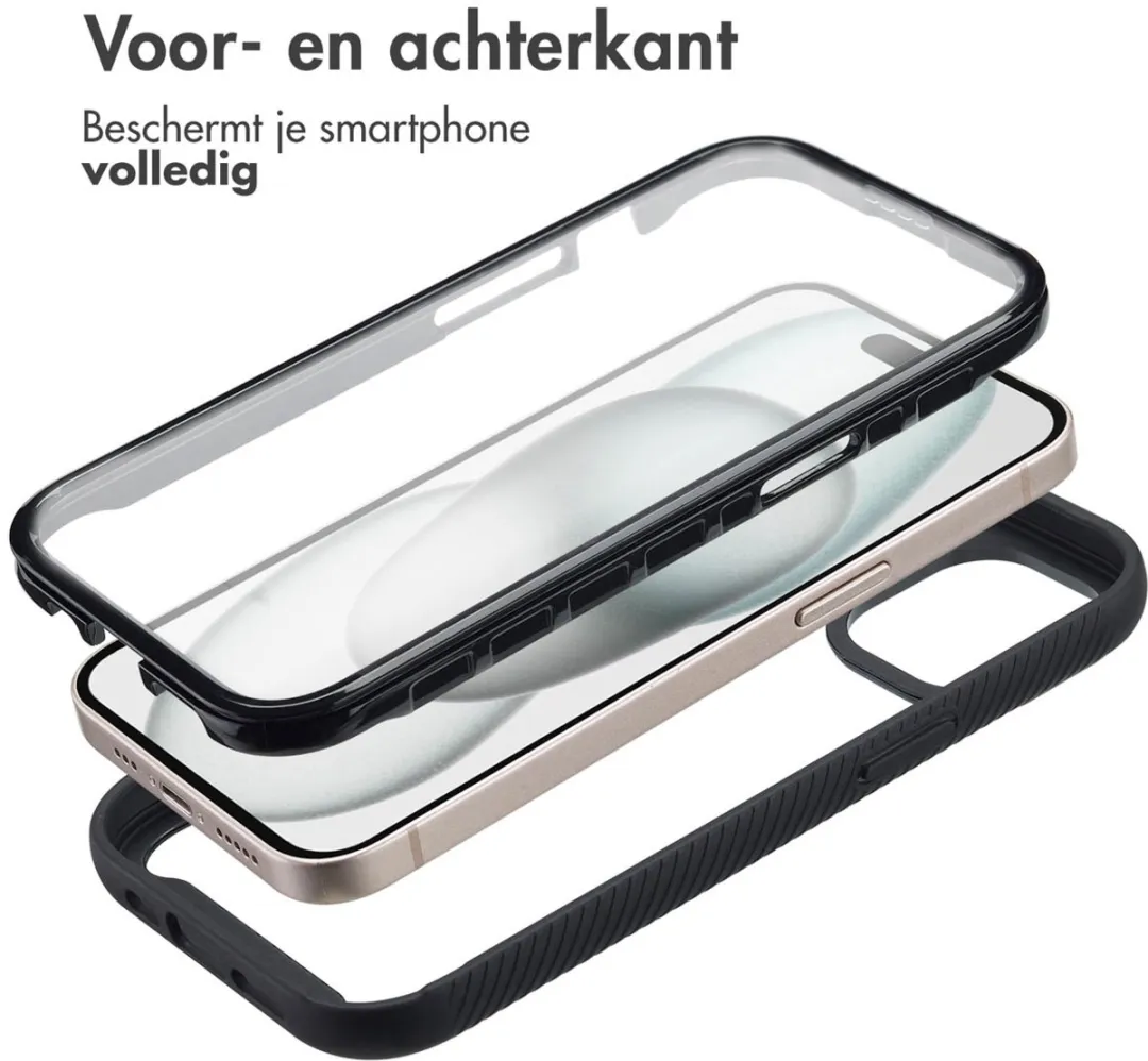 Imoshion Hoesje iPhone 15 - 360° Beschermend - Zwart