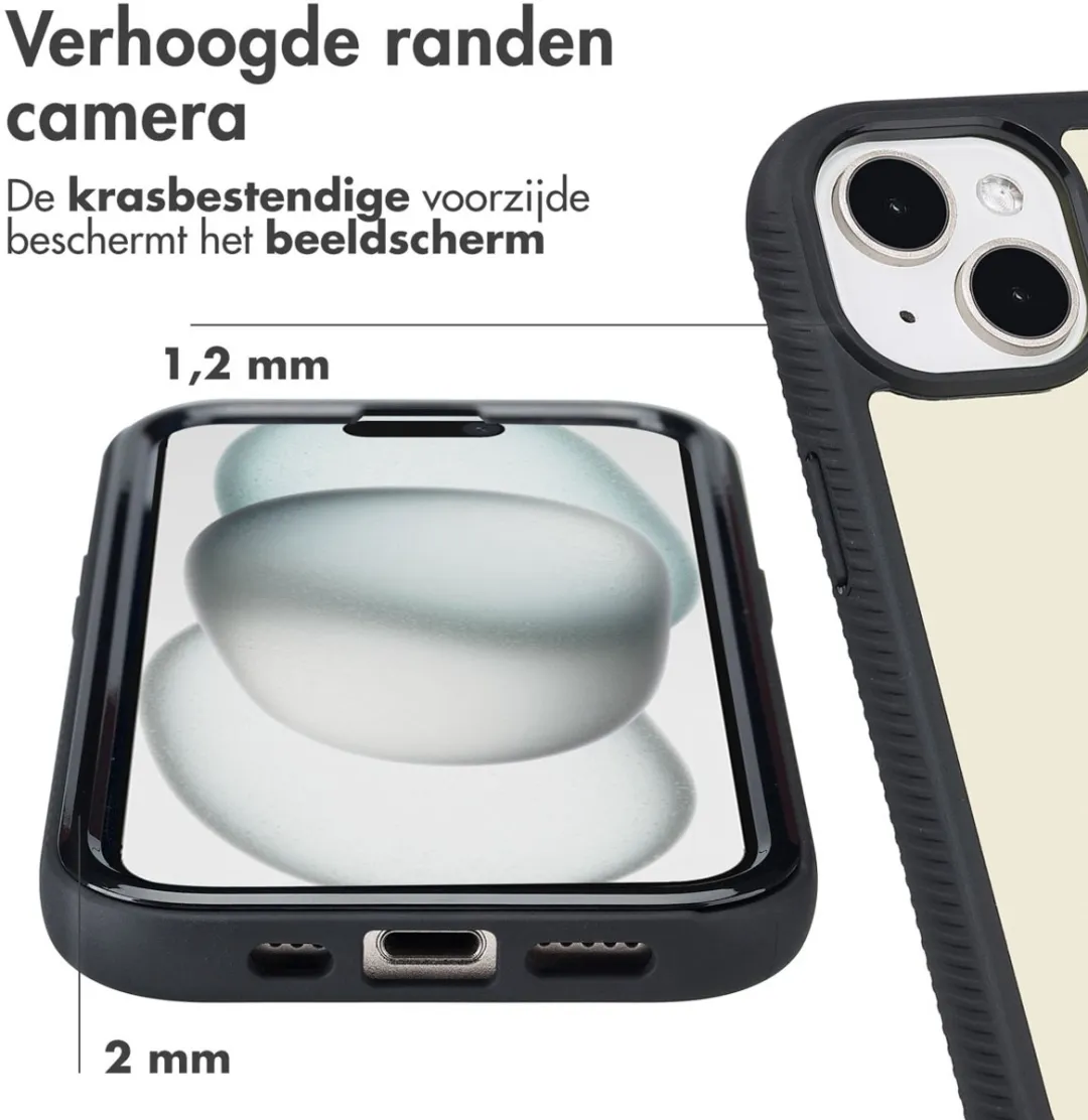 Imoshion Hoesje iPhone 15 - 360° Beschermend - Zwart